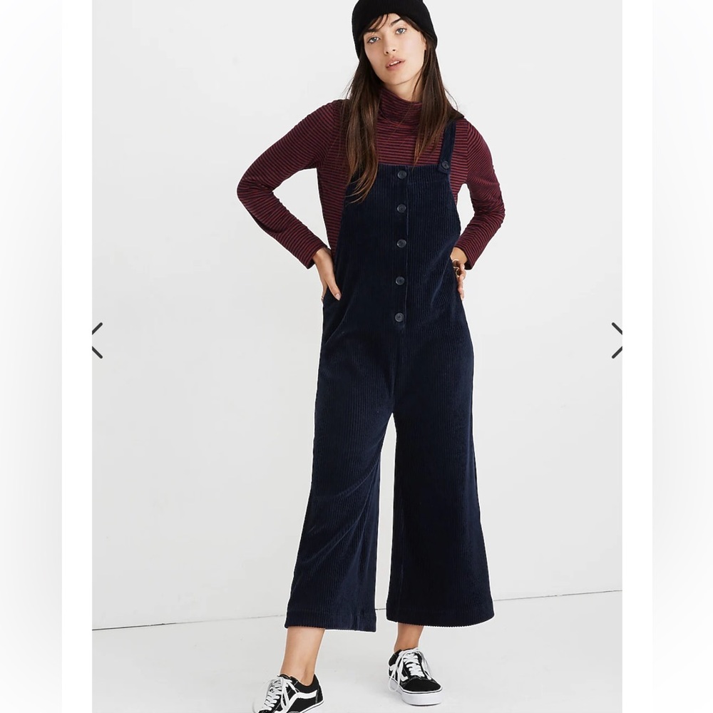 Madewell velour corduroy overalls